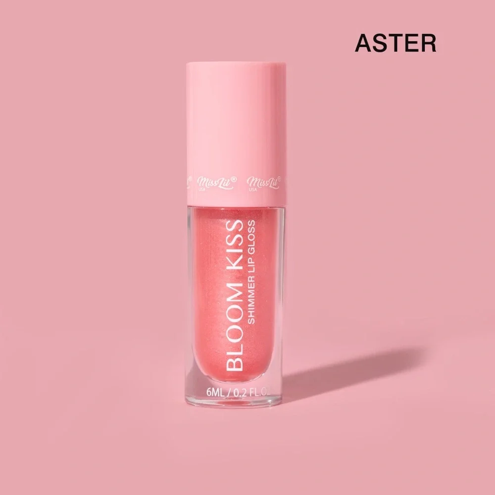 BLOOM KISS (BUNDLE OF 2) Shimmer Lip Gloss FULL SIZE in ASTER & CALLIA